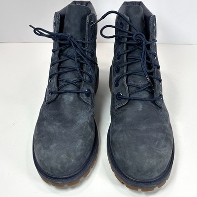 Timberland Mens Sz 5/Women 7 Blue Suede 6-Inch Premium Boots 