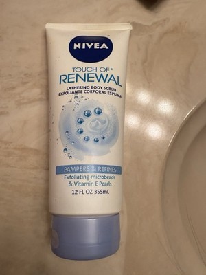 Nivea Touch of Renewal Body Wash Scrub 12oz Exfoliating Vitamin E. Discontinued