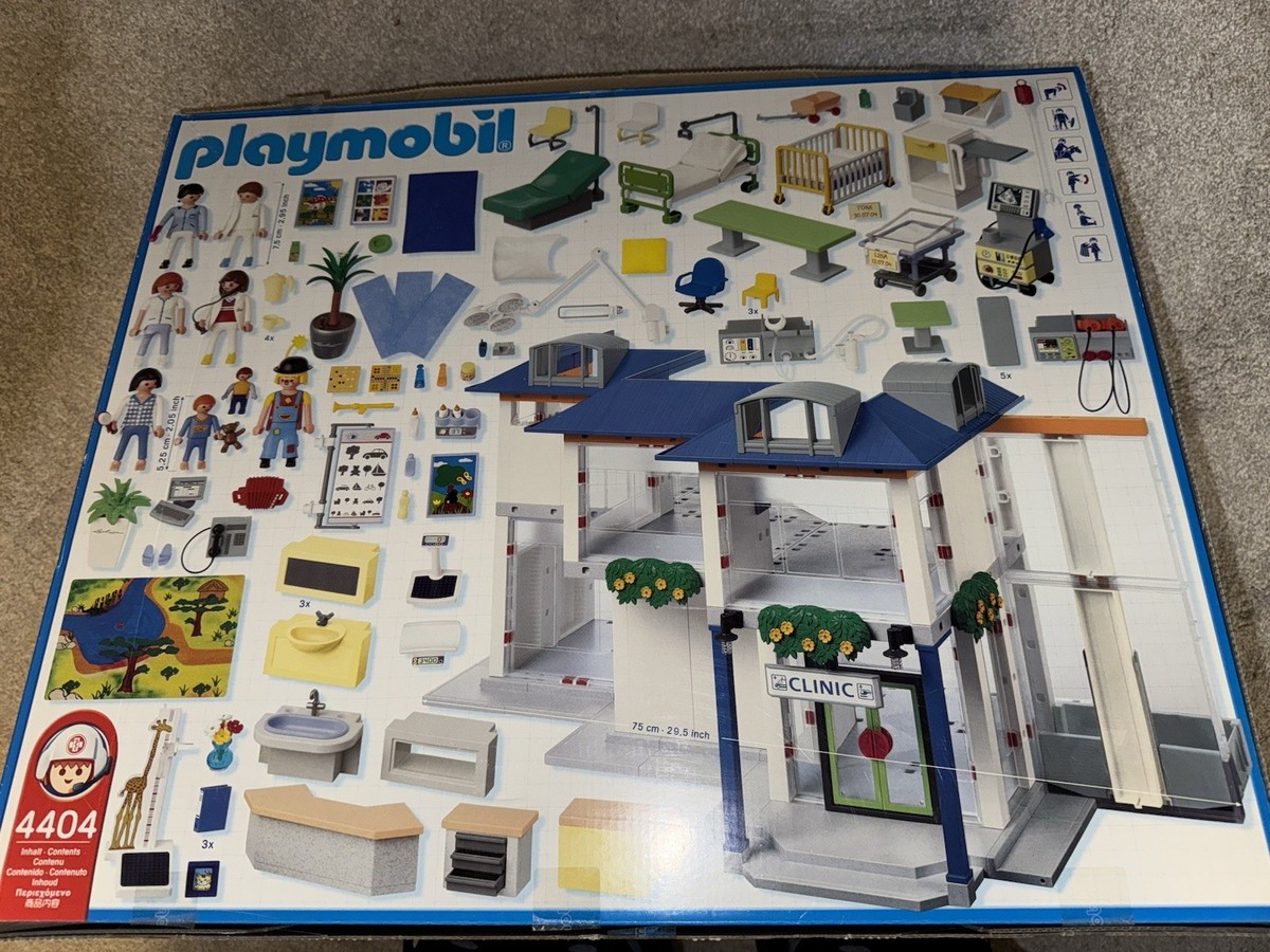PLAYMOBIL Hospital Clinic 4404 Nearly Complete With Extras PLAYMOBIL Hospital Clinic 4404 Nearly Complete With Extras