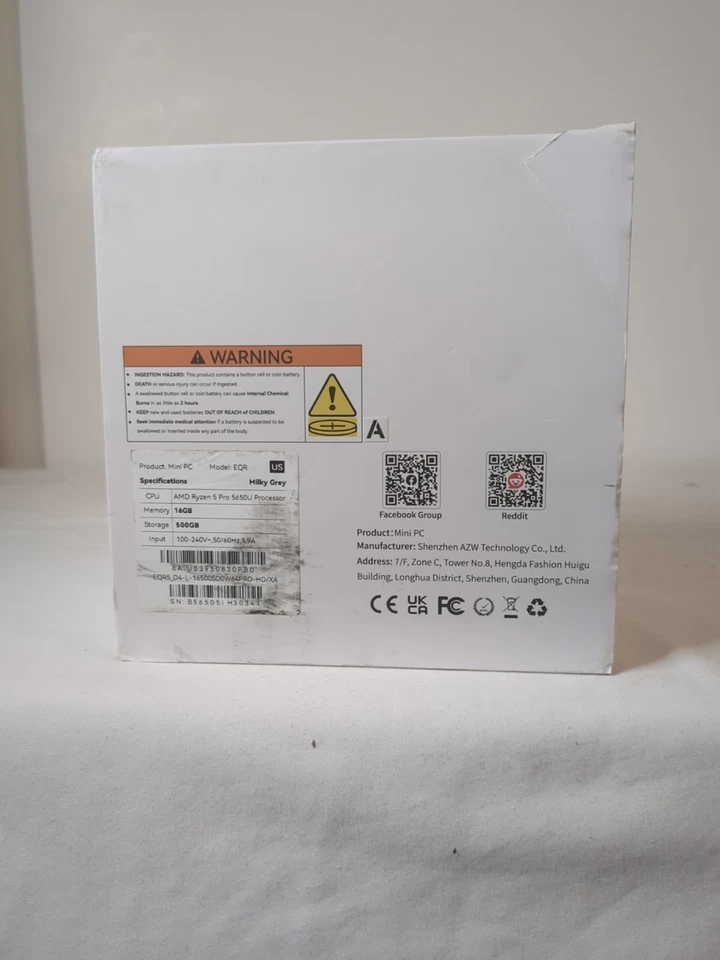 Beelink EQR (500GB SDD, AMD Ryzen 5 5560U, 2.3GHz, 16GB RAM) Desktop  - Image 2 of 3