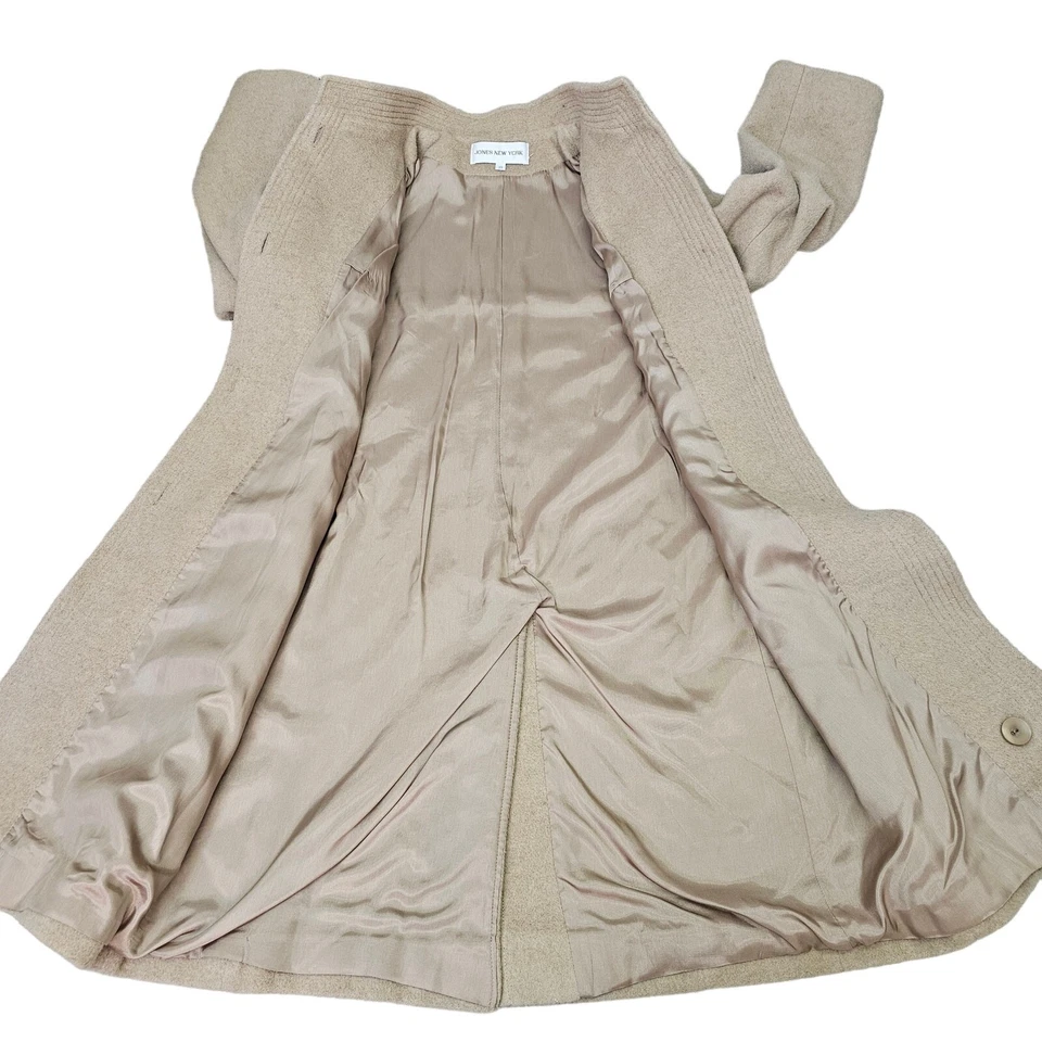Gabardina de Colección Jones New York para Mujer 10 Lana Mohair Preppy Minimalista Dinero Antiguo Foto 3 de 4