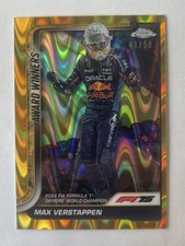 Carte Logofractor Topps Chrome F1 2024 - Max Verstappen 1954-1 Noir 10/10 - Collection