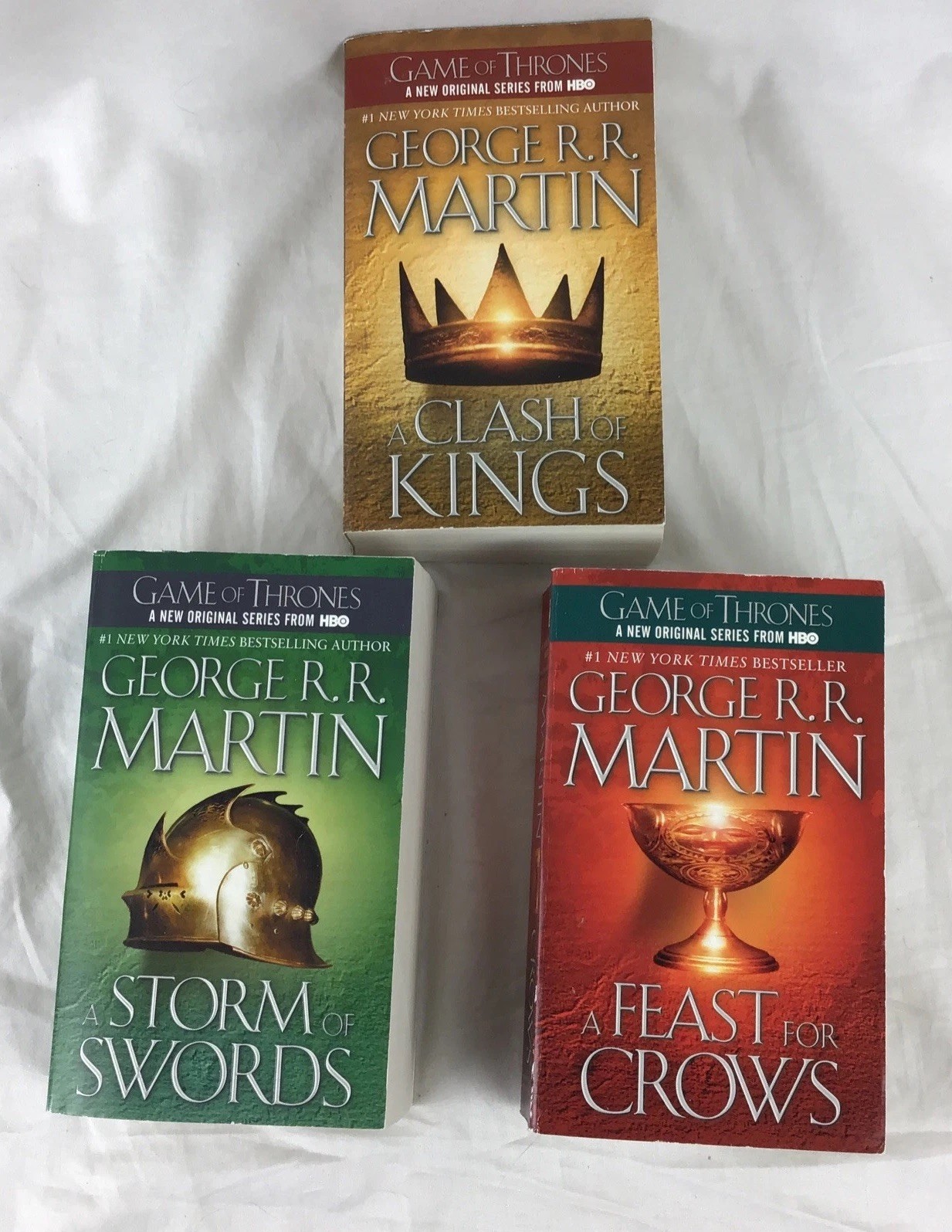 Game of Thrones Books 2-4 set George R.R. Martin PB lot Paperback Softcover  EUC-image