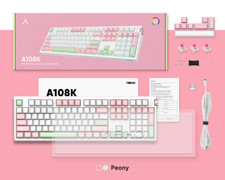 ABKO A108K Wireless Mechanical Keyboard Peony Ultra Quiet Switch