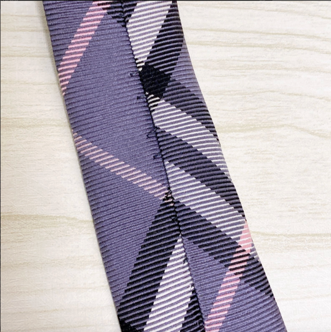 Burberry BLACK LABEL Mens Tie Classic Skinny Nova Check Silk Plaid