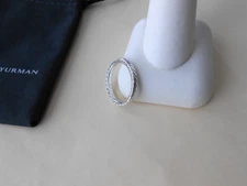 David Yurman Sterling Silver Cable Band Ring - Size 7 EUC