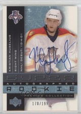 2001 Upper Deck Premier Collection Super Rookie /199 Kristian Huselius Auto 0s5s