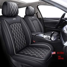 Car Seat Covers Universal Fit Compatible with Rogue Full Set, Black-White