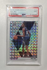 2019-20 Panini Mosaic Silver Mosaic Prizm Bol Bol Rookie #222 PSA 9 Nuggets Suns