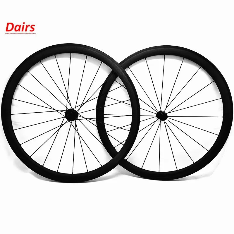 700c Carbon Fiber Road Bike Wheelset 38 45 50mm Depth Clinch