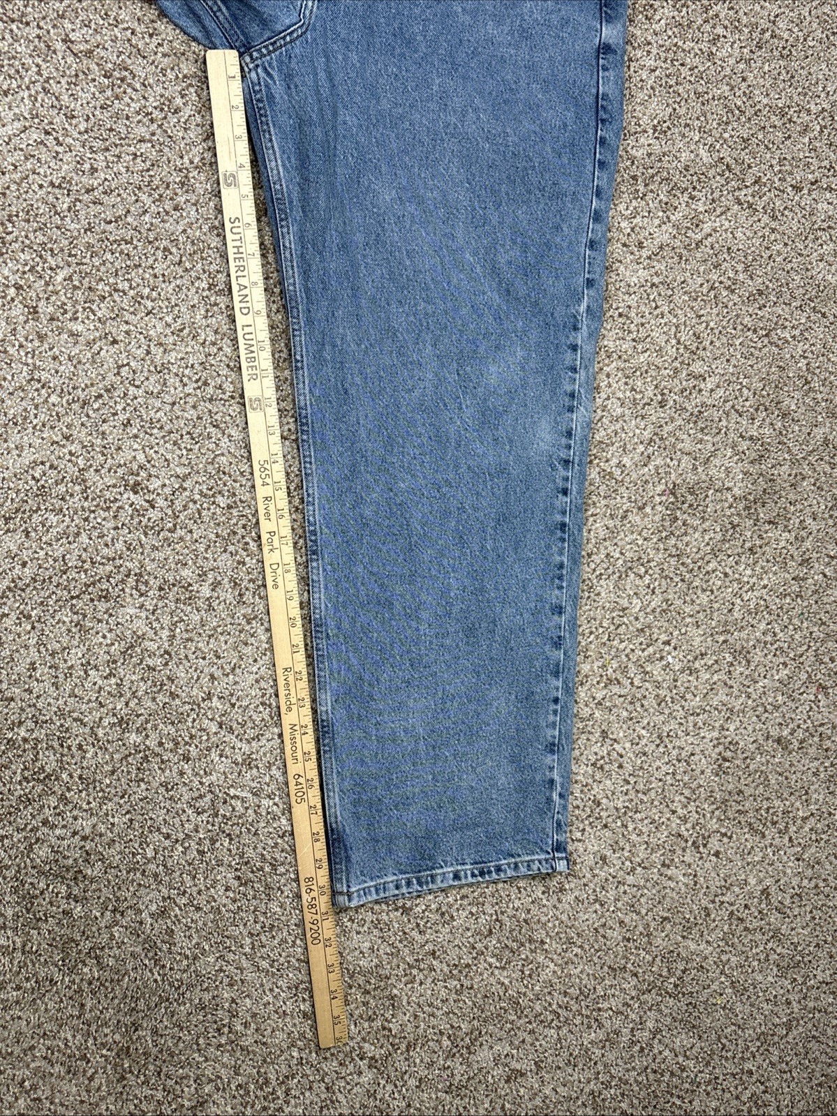 Vintage Tommy Hilfiger Jeans Men 38 (37x30.5) Blue Denim Baggy - View 10