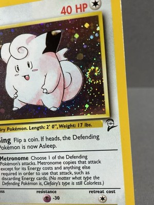 Pokémon TCG Card Fart Swirl Clefairy 6/130 Base Set 2 Holo Rare | eBay
