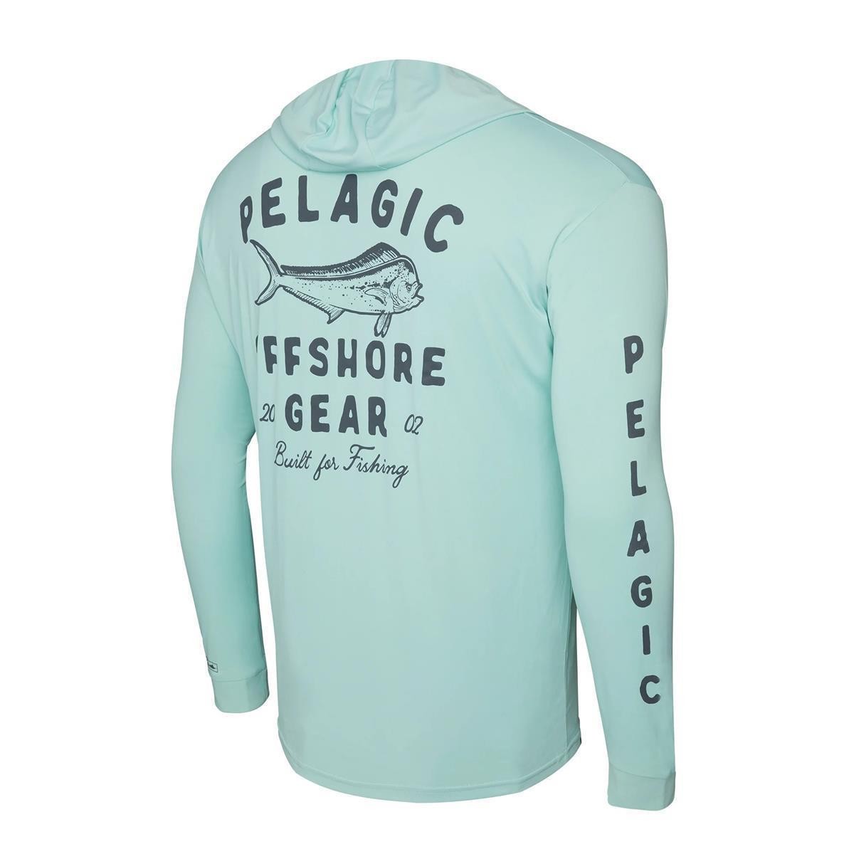 Pelagic Aquatek Hooded Whos UR Mahi Gr XXL Anglershirt Sonnen- UV Funktionsshir 17490₽