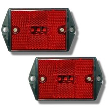 LED Marker Light 3LED Square Red Amber Surface Mount for Truck Trailer Towing
