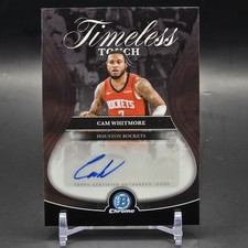 Cam Whitmore 2025-26 Bowman Chrome Timeless Touch Auto Houston Rockets