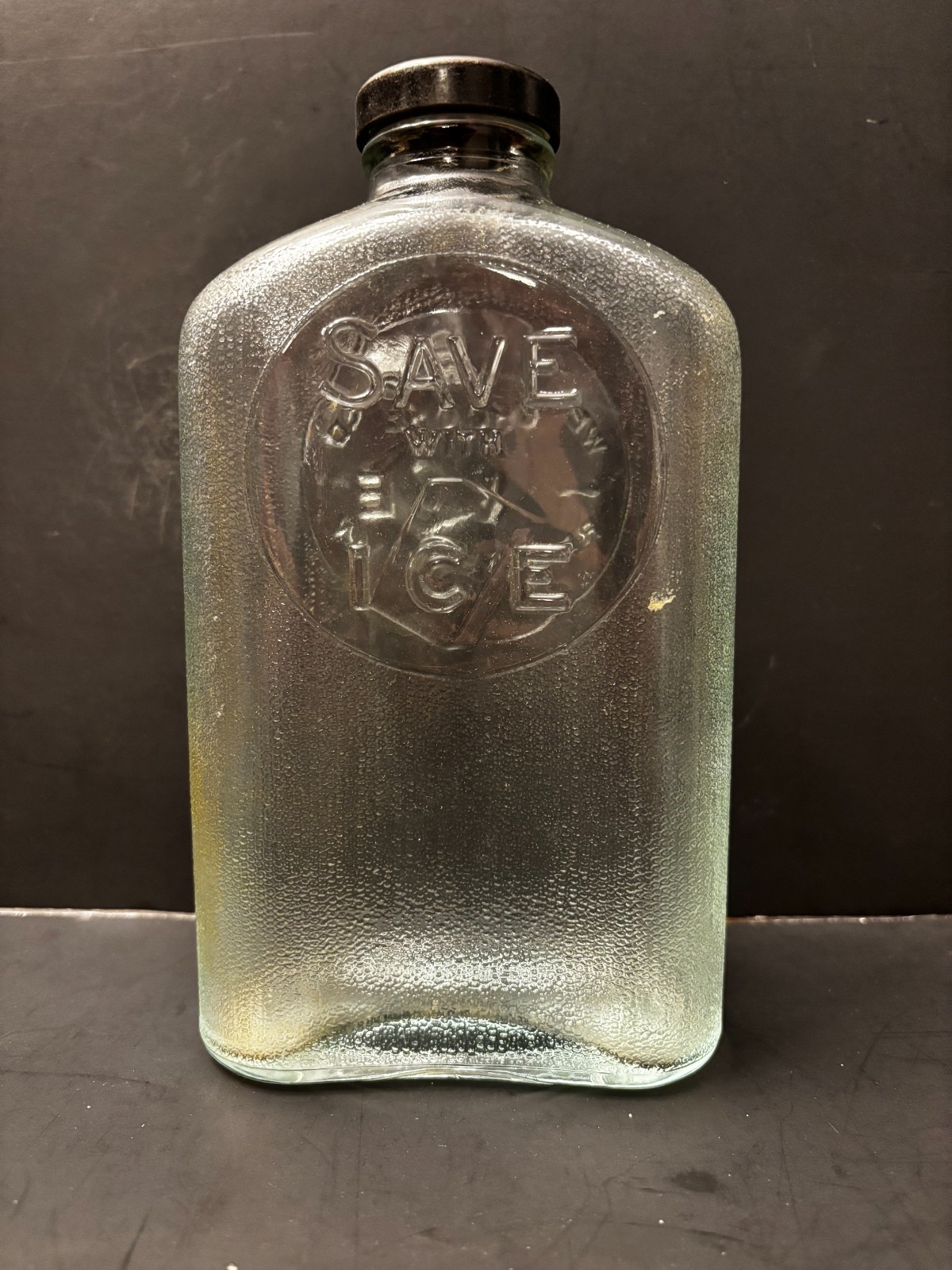 Ice Aqua Hemingray Made Quart Save With Ice Pattern