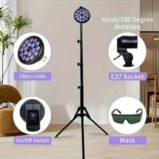 UV Tanning Lamp Skin Tanning Lamp Hysiotherapy Lamp Body Facial Tanning Bronze 