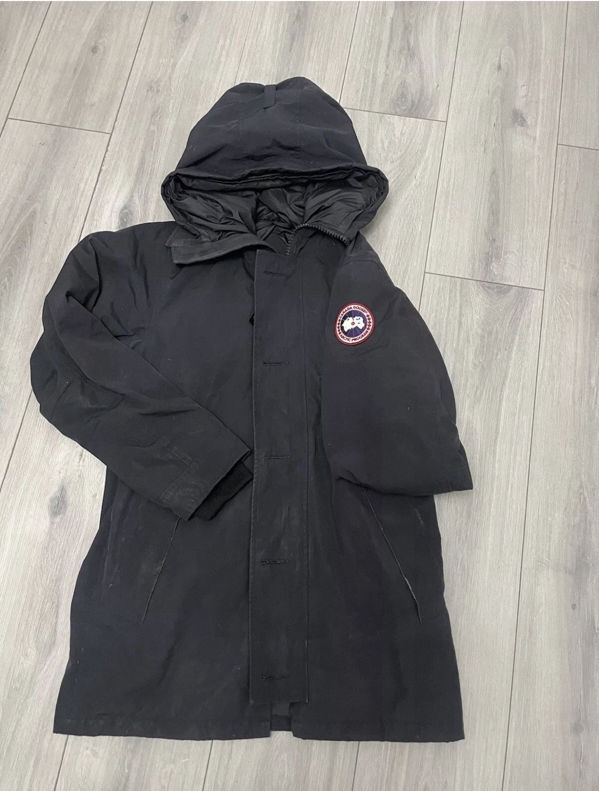 Canada Goose Men Chateau Parka Jacket Authentic Black Size Small