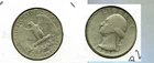 1932 S WASHINGTON SILVER QUARTER VG 8299T