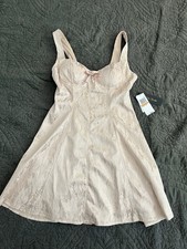 City Studios Blush Lace Dress NWT Romantic Mini Size S Vintage Inspired