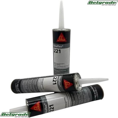 Sikaflex-221 Adhesive and Sealant 10.1 fl. oz Cartridge Gray (3pk)  90892
