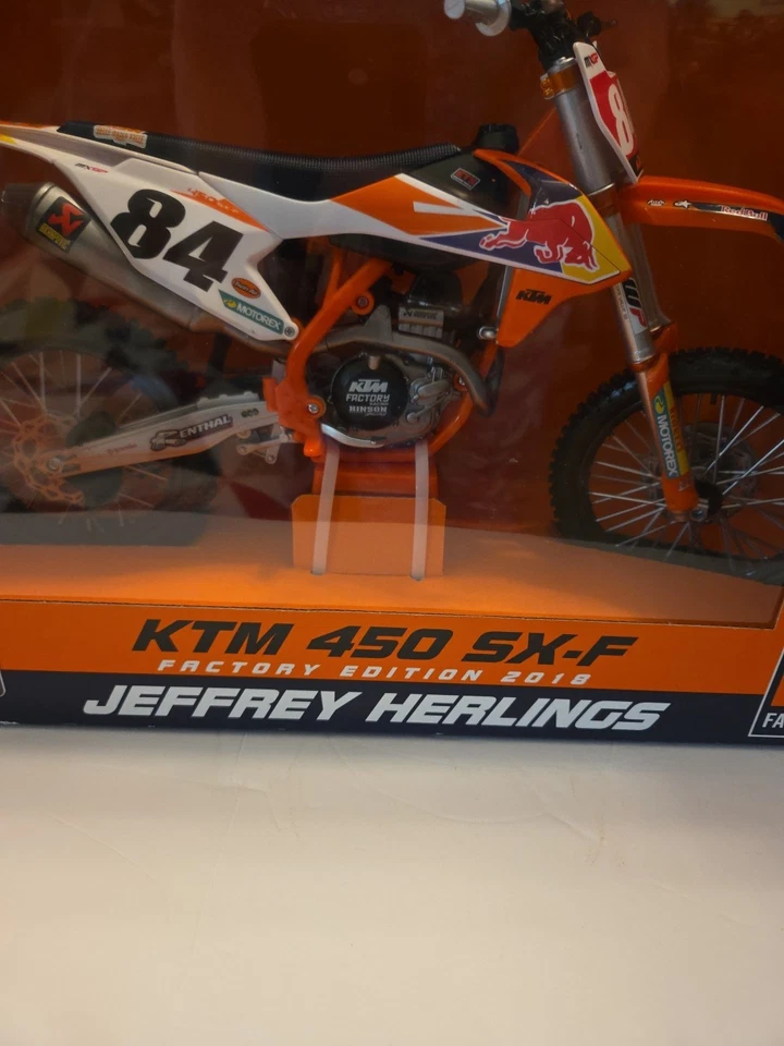 Brand New KTM 450 SX-F Factory Edition 2018 Jeffrey Herlings By Maisto! - Image 2 of 4