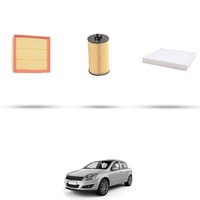 Hoffcar Set Service - 3 Filter Kompatibel Mit Opel Astra H, Gtc, Sw 1.4 16V 55