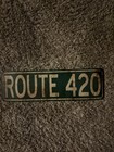 Route 420 Green & White Metal Sign Rectangular Horizontal Novelty Transportation — photo 3