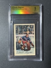 1952-53 Parkhurst: Chuck Rayner # 22 - MBA 5 EX
