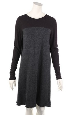 DEVOTION Strickkleid Kleid Woll-Mix Angora Kaschmir L Grau-Töne