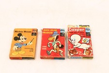 Lot Of 3 Ed-U-Cards Casper Quick Draw McGraw Mickey Mouse Card Games