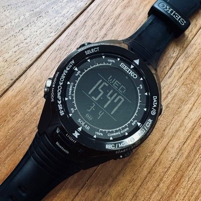 SEIKO PROSPEX S830-00A0 Solar Outdoor Watch Black 2016 Model | eBay