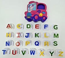 LeapFrog Fridge Phonics Alphabet Talking Pink Purple Bus W/Magnetic Letters READ