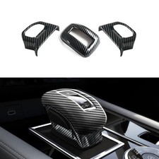 Carbon Fiber Inner Gear Shift Knob Cover Trim For Mitsubishi Outlander 2022-2025 Carbon Fiber Inner Gear Shift Knob Cover Trim For Mitsubishi Outlander 2022-2025