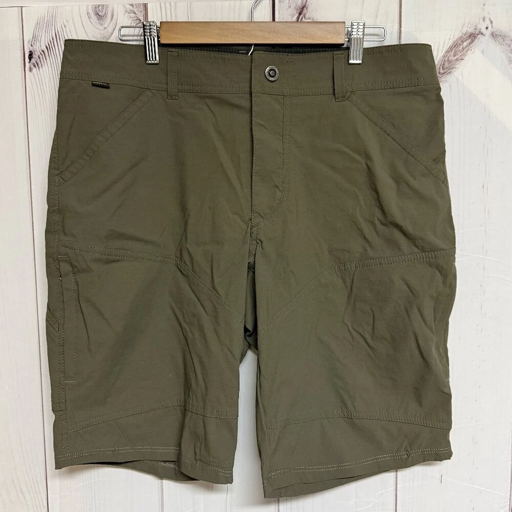 KÜHL Men’s Renegade Shorts 35 Burnt Olive Hiking Stretch EUC