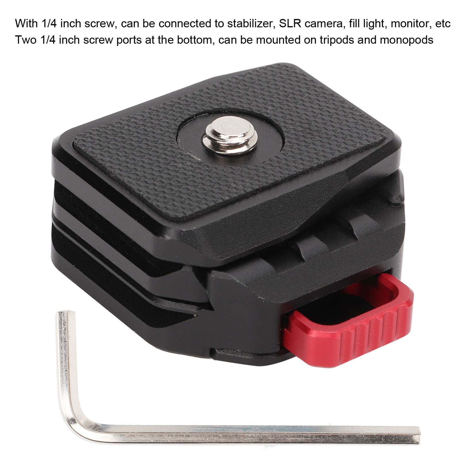 V Lock Quick Release Plate V Mount Quick Release Base For DSLR Camera Tripod