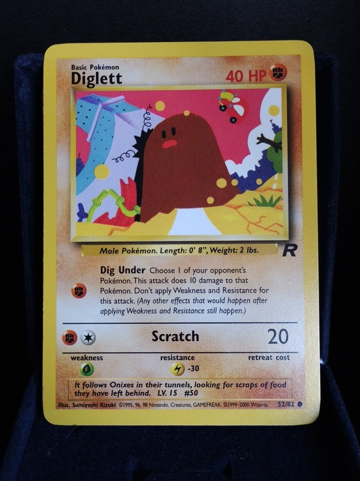 Pokémon TCG Diglett 52/82 Team Rocket English Near Mint