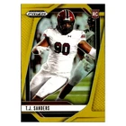 2025 Panini Prizm Draft Picks Football Gold T.J. Sanders #112