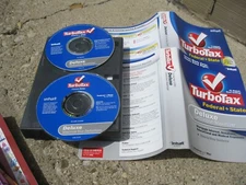 Lot 2 TurboTax Deluxe Federal + State 2008 + 2006 Both VG Cnd Fast Ship