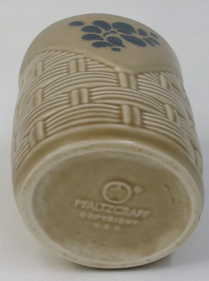 Dispensador de jabón tejido canasta raro arte popular Pfaltzgraff 5" Foto 2 de 2