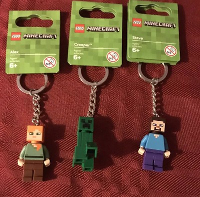 lego minecraft keychain