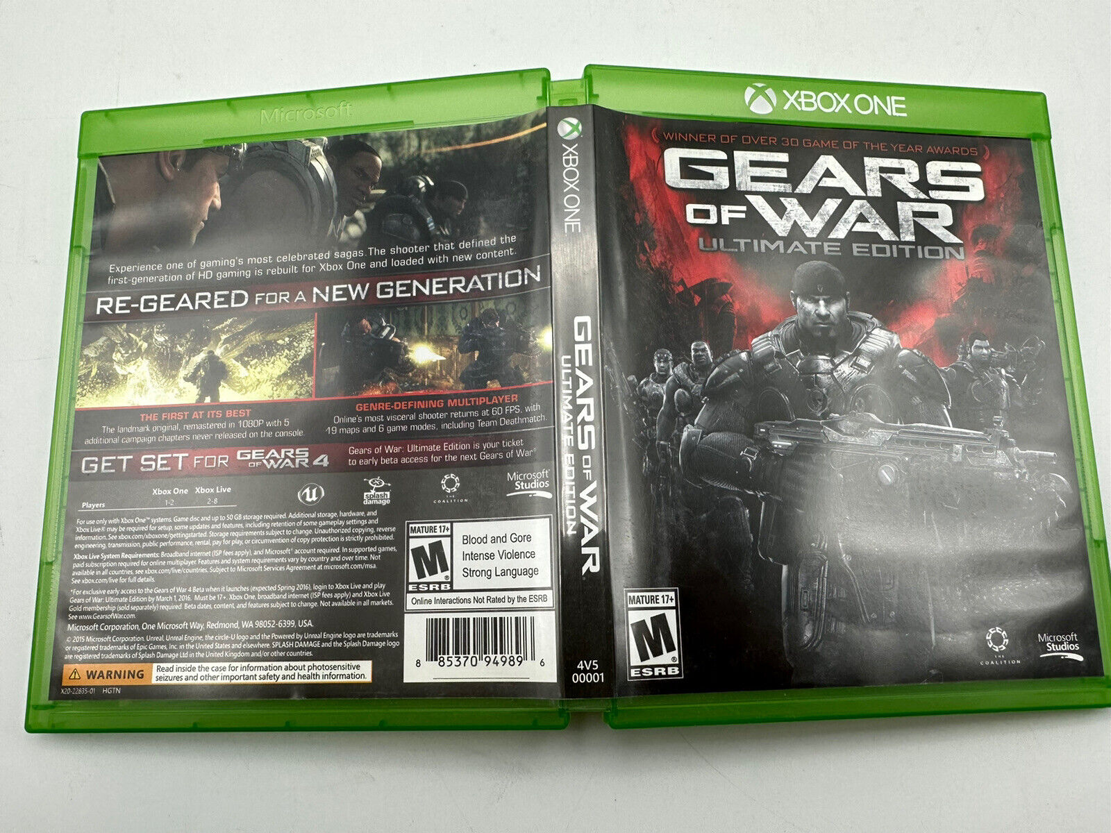 Gears of War: Ultimate Edition Microsoft Xbox One 0885370949896 