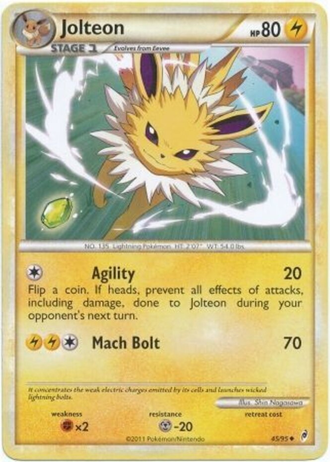 Pokemon - Jolteon - 45/95 - Uncommon - Call of Legends - NM