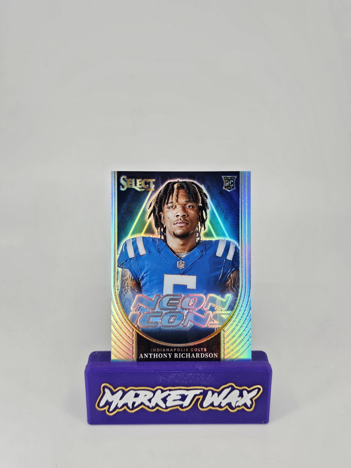 2023 Panini Select Anthony Richardson Neon Icons Silver