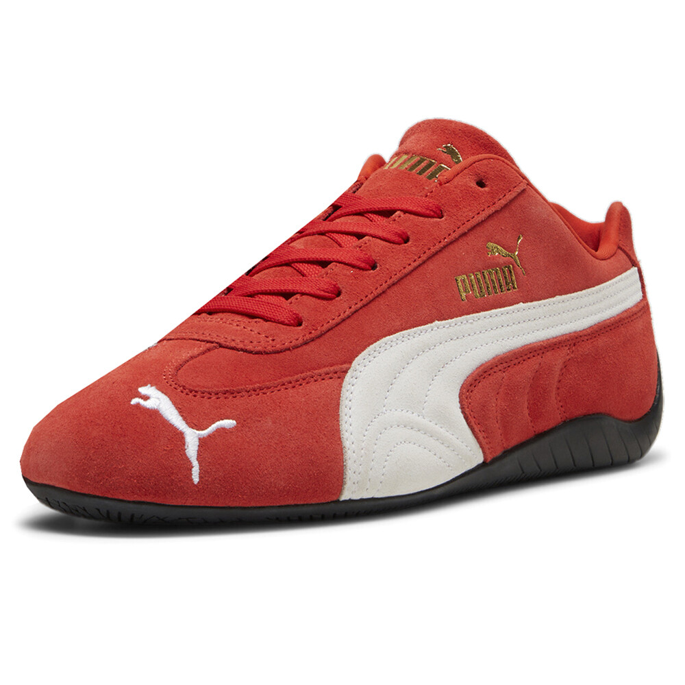 【PUMA】 SPEEDCAT OG RED◆23-25cm◆男女共用◆人気最高 PUMA Speedcat Og Lace Up Mens Red Sneakers Casual Shoes