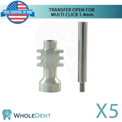 5X Impression Coping Open Tray Transfer For Multi Unit 1.4mm System Abutment
