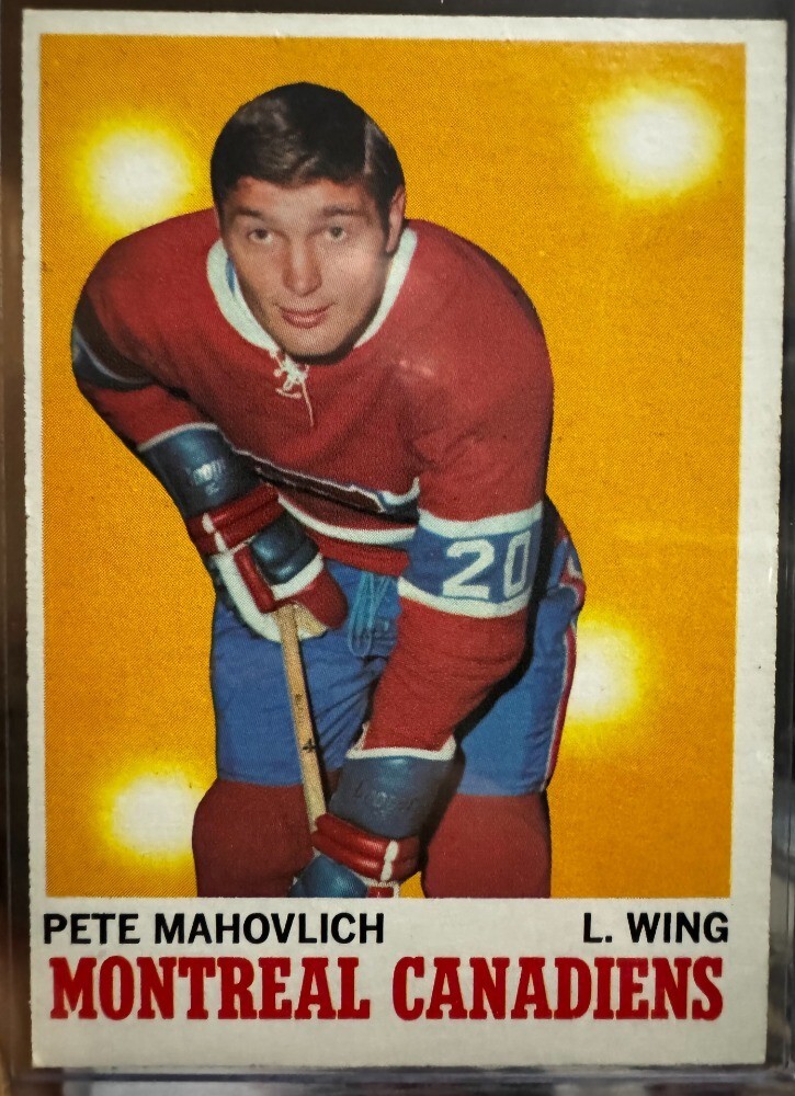 1970-71 Topps - #58 Pete Mahovlich