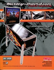 Harley Davidson 3a edizione flipper volantino come nuovo/annuncio