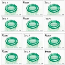 Pears Oil Clear Soap with Lemon Flower Extract 12 Pack Pure & Gentle Bar Soap