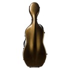 Composite Carbon Fiber 4/4 Size Dark Gold Cello Hard Case Carry Protect Cello